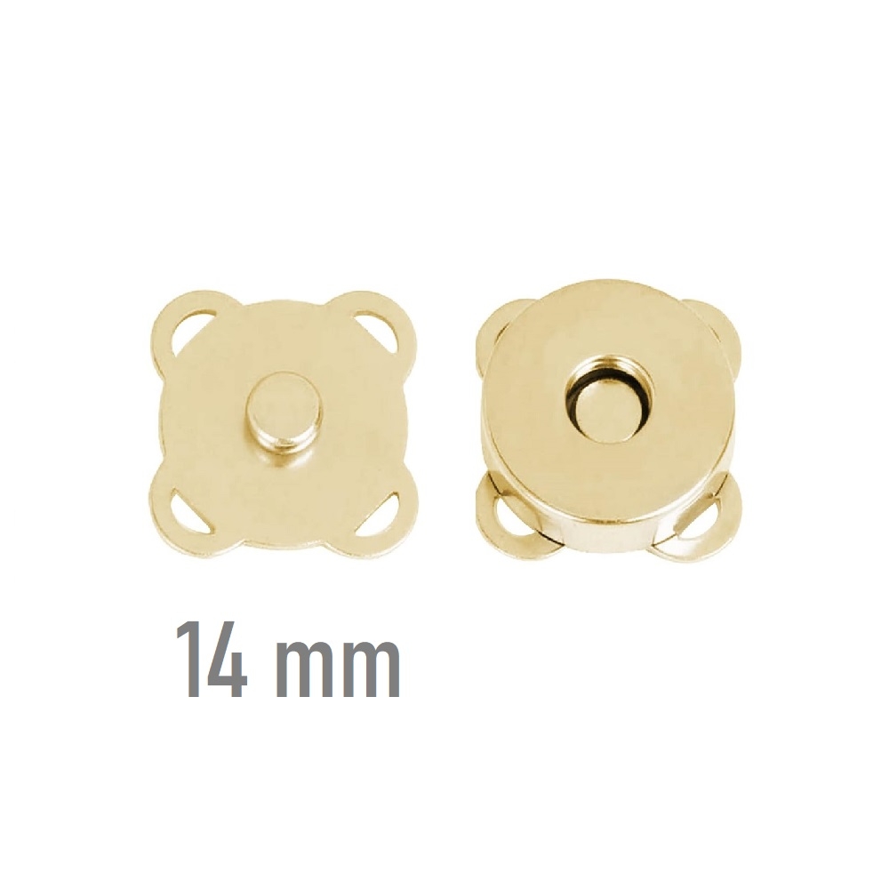 14mm DİKMELİ MIKNATIS ÇITÇIT GOLD